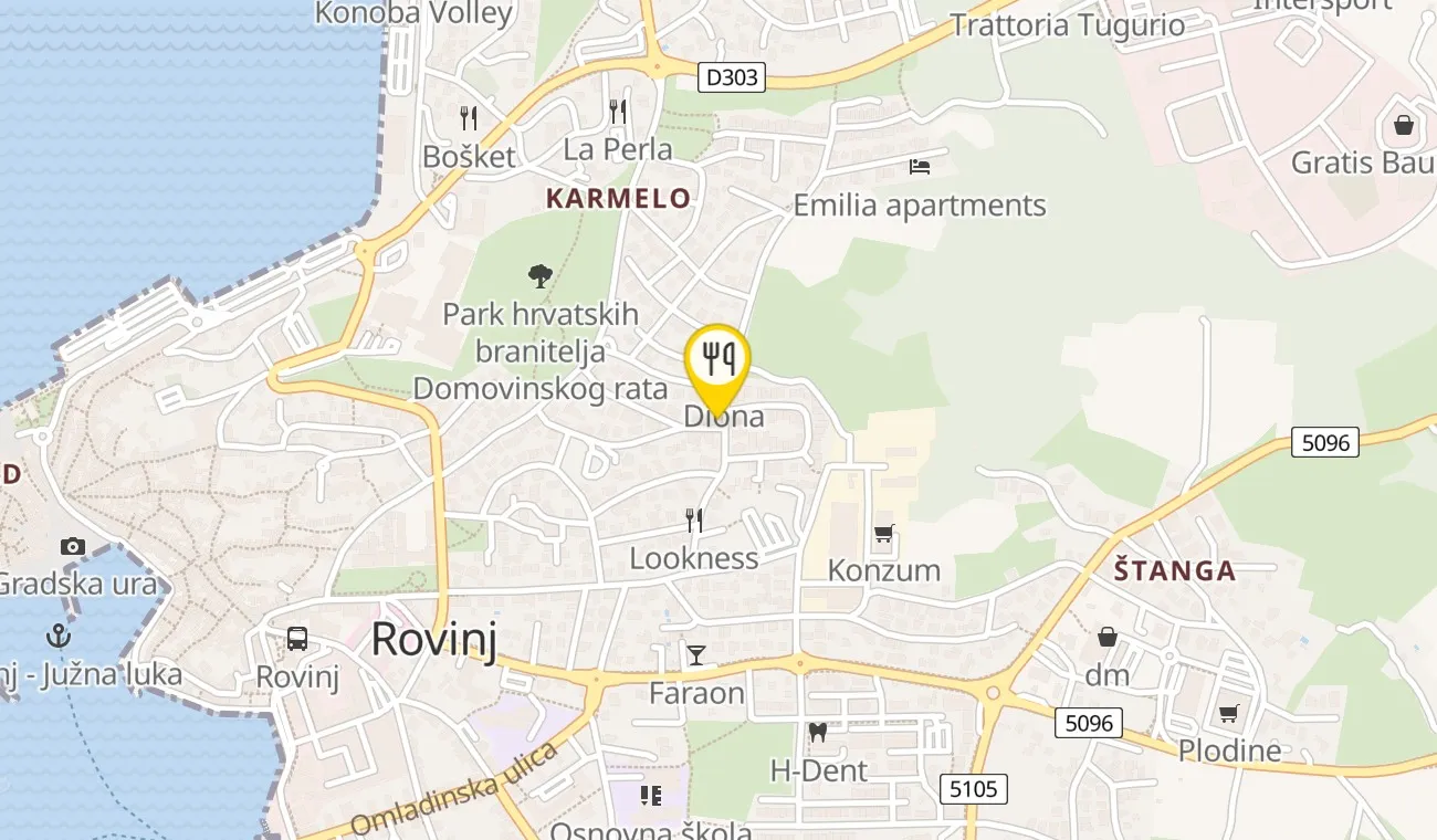 Map — Konoba Jure
