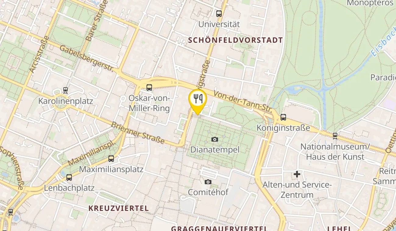 Karte — Schumann’s Bar am Hofgarten