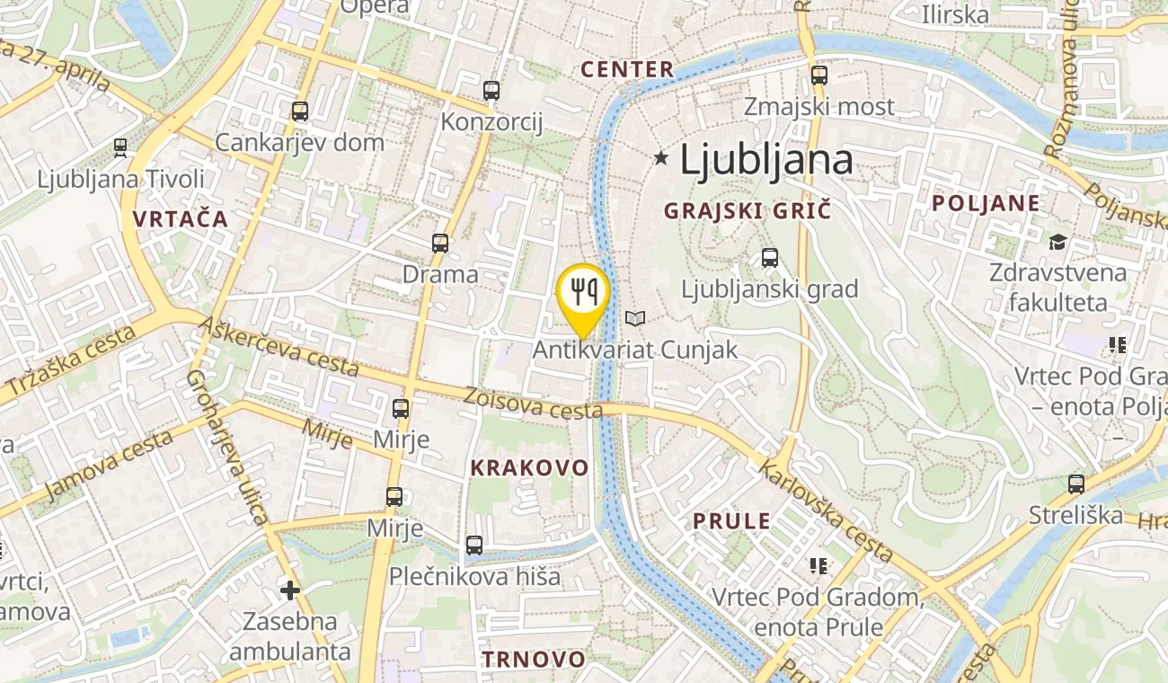 Zemljevid — Wine bar Šuklje