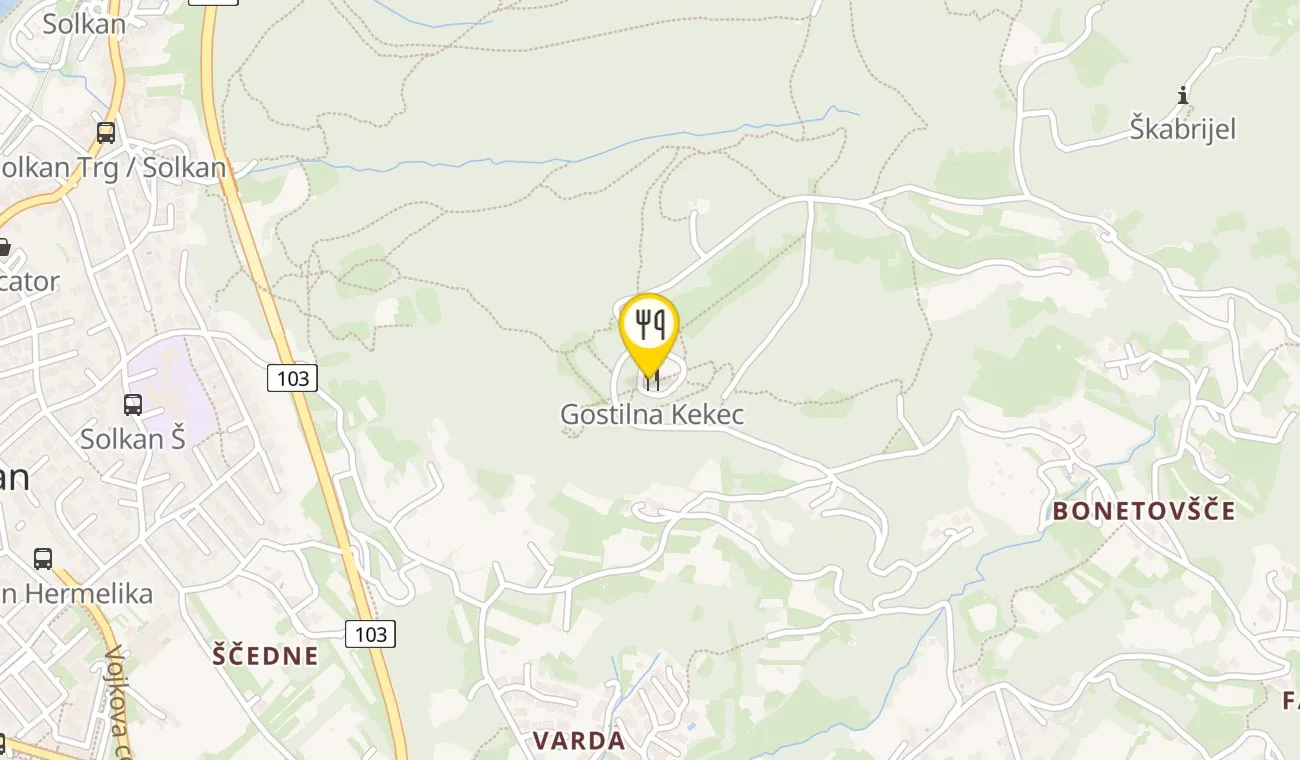Zemljevid — Gostilna Kekec