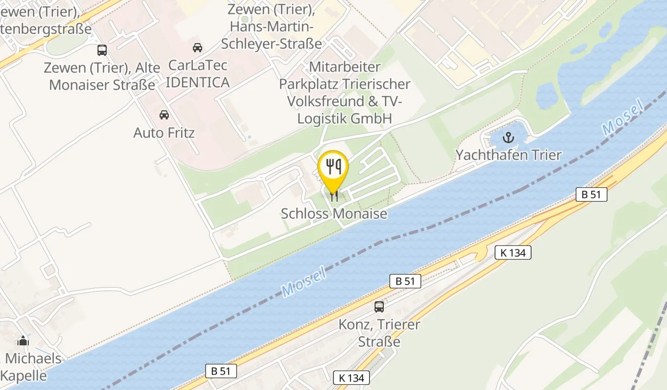Map — Schloss Monaise