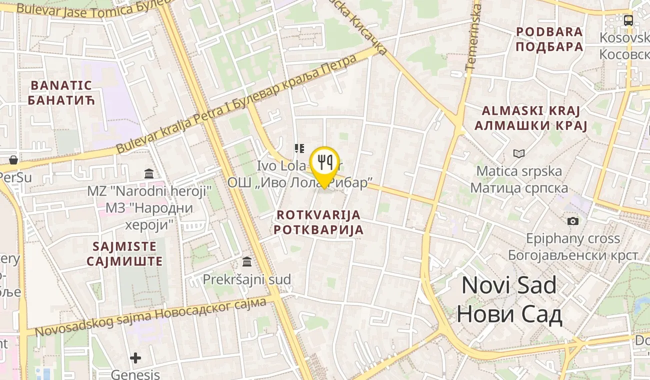 Mapa — TRI PETICE