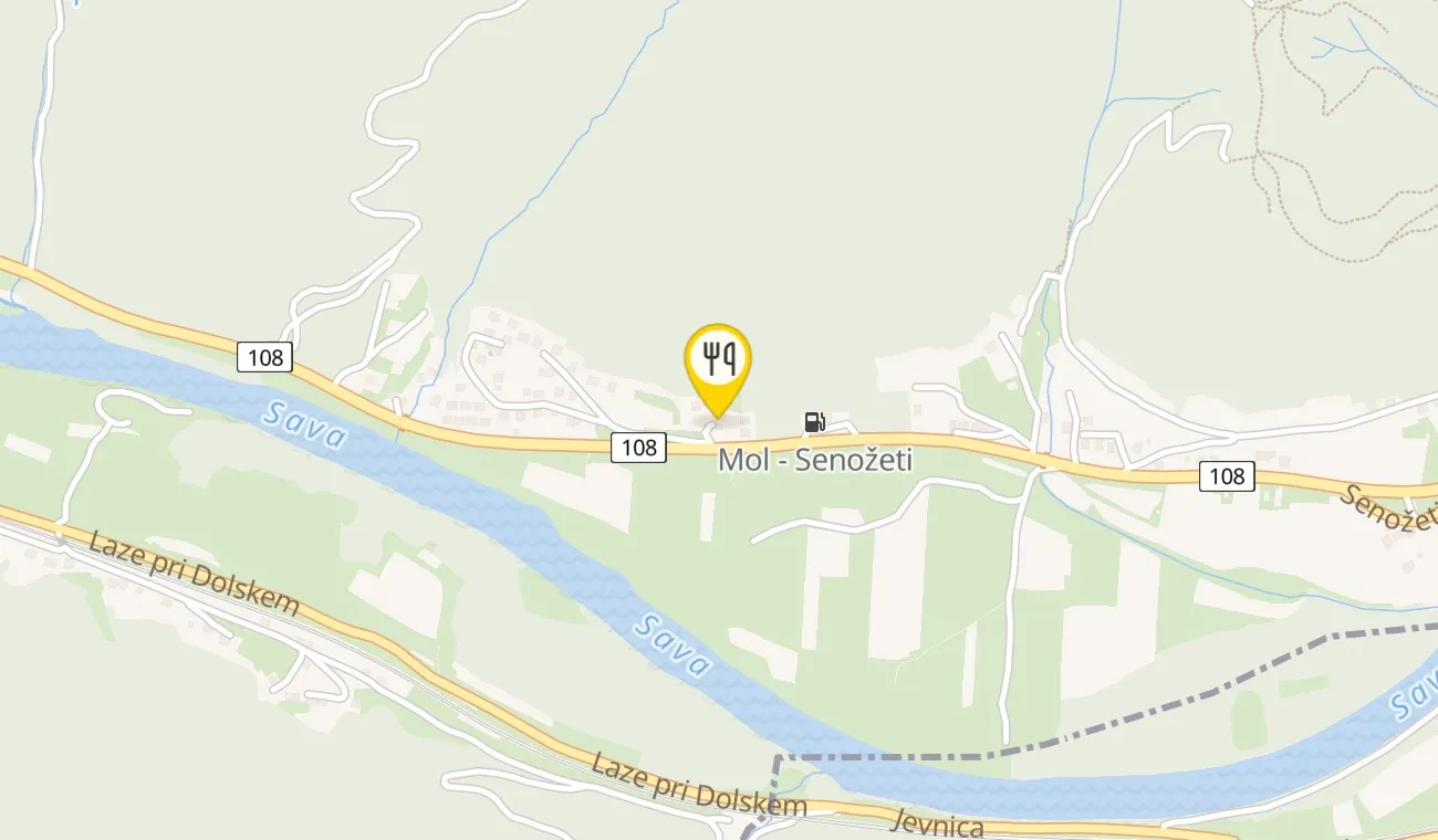 Map — Restavracija Krtina D'Ampezzo