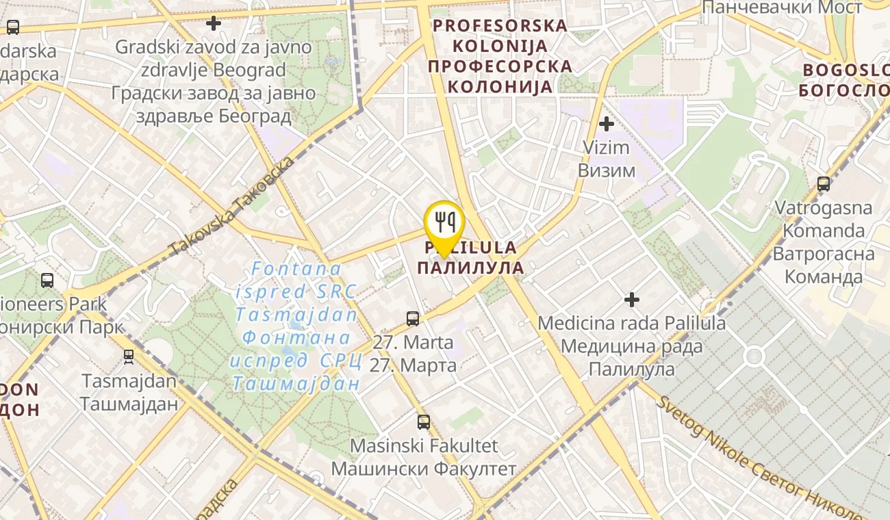 Mapa — RESTORAN RUZMARIN