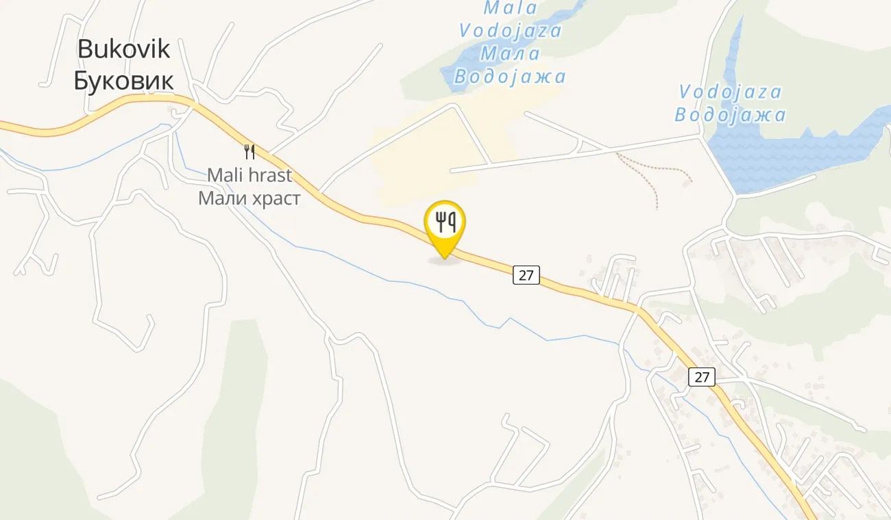 Map — PEČENJARA MALI HRAST