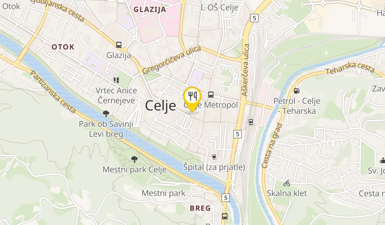 Zemljevid — Gostilna in pivnica Stari pisker