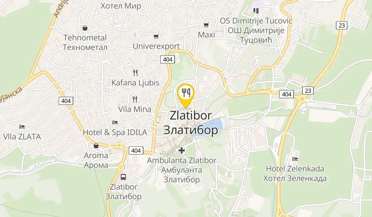 Mapa — ZLATNI BOR
