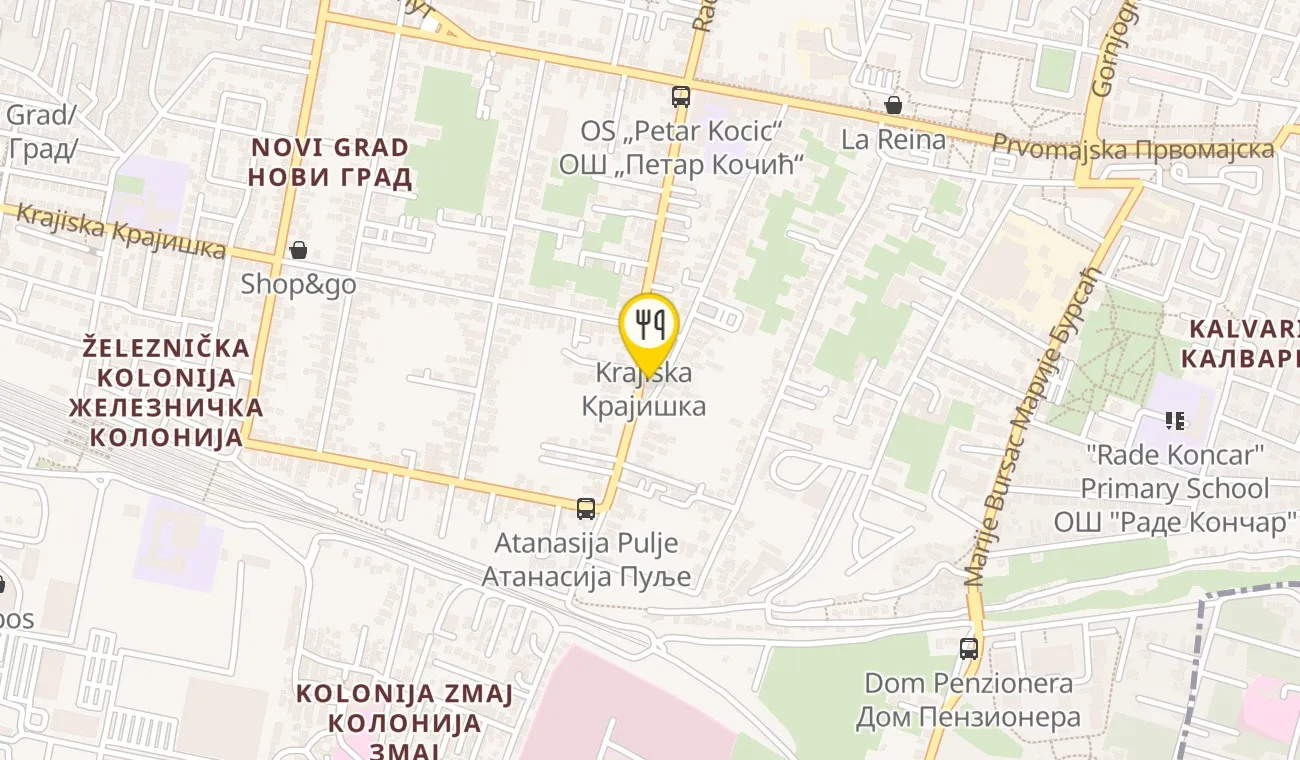 Mapa — KAFANICA POD LOZOM