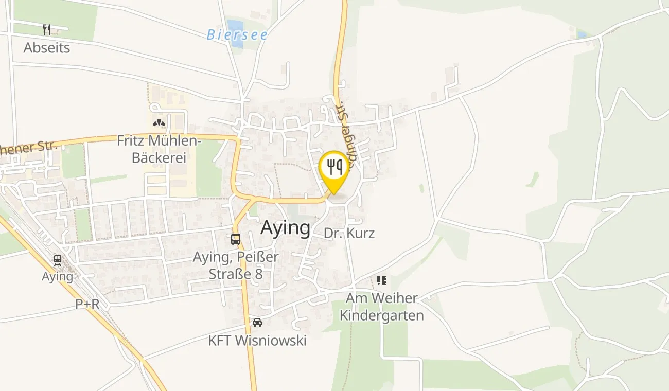 Map — Brauereigasthof Aying