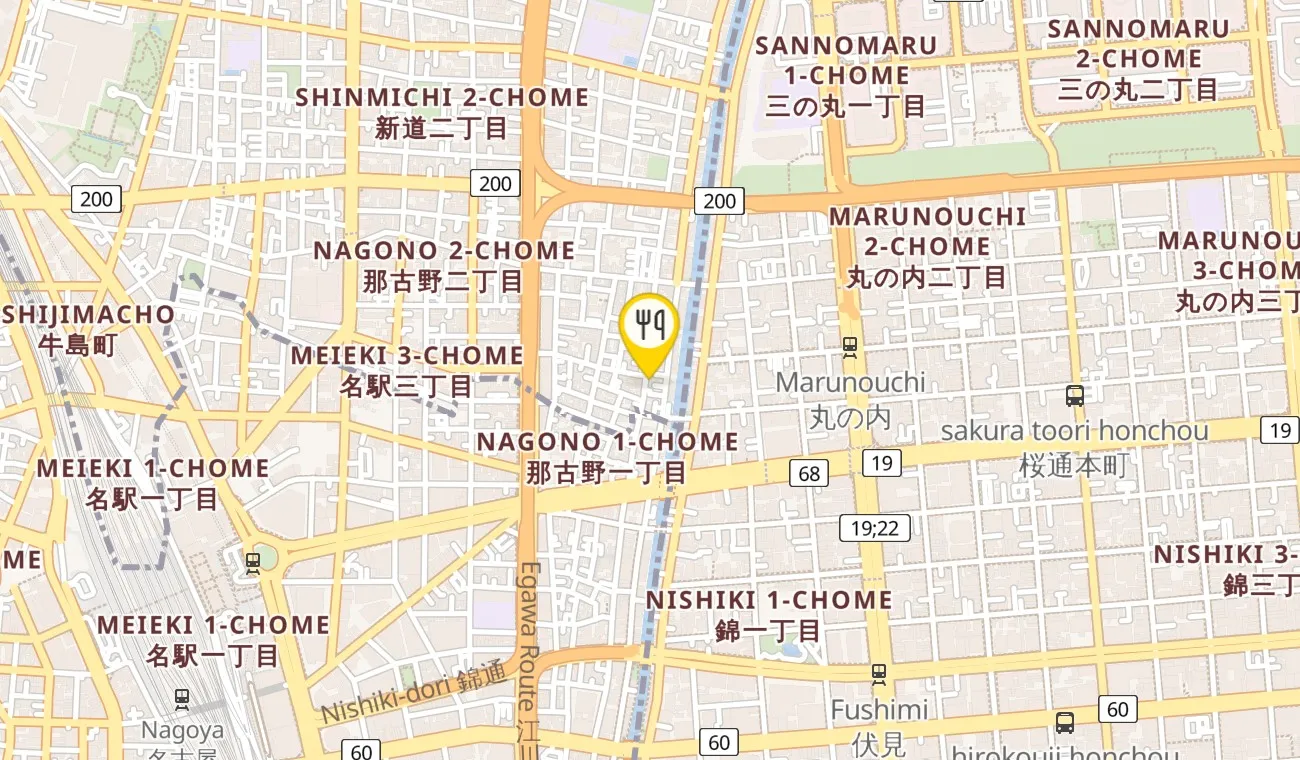 Map — SHIKEMICHI RESTAURANT MATSUURA