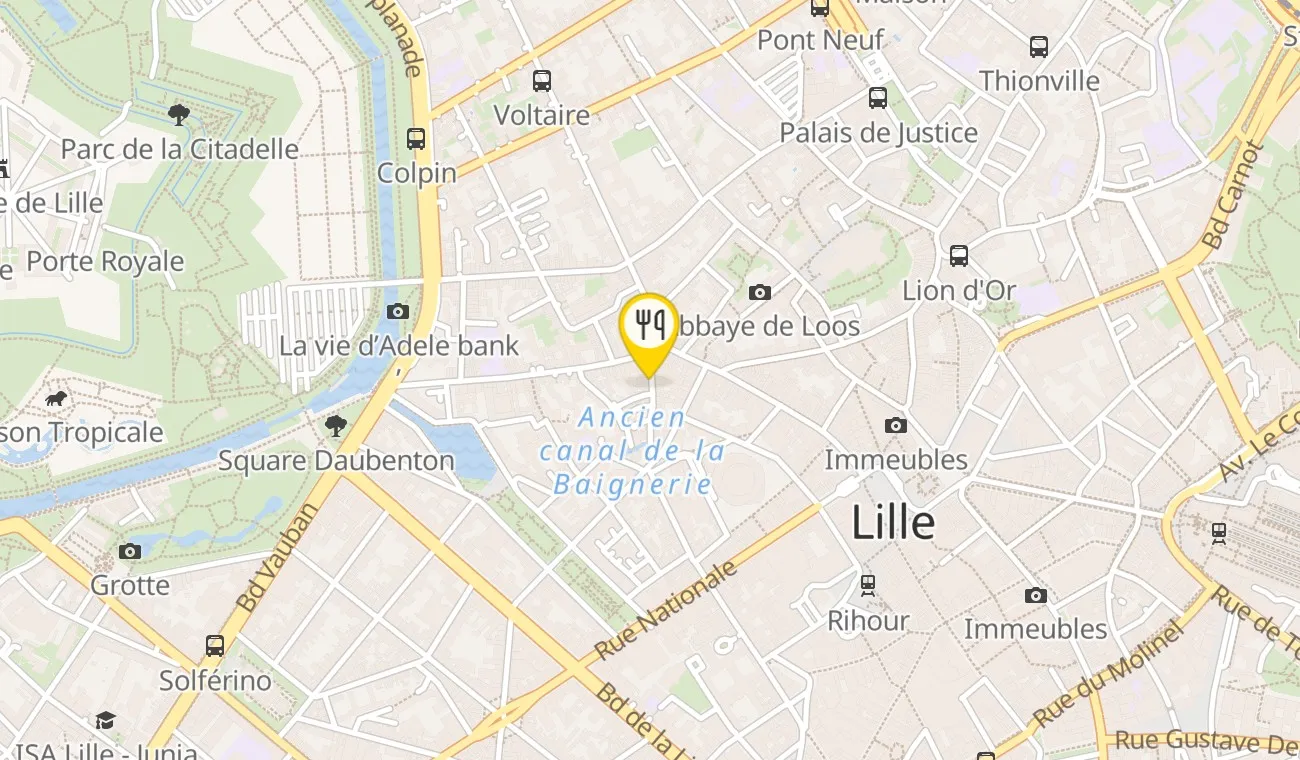 Plan — Estaminet Ch'tite Brigitte