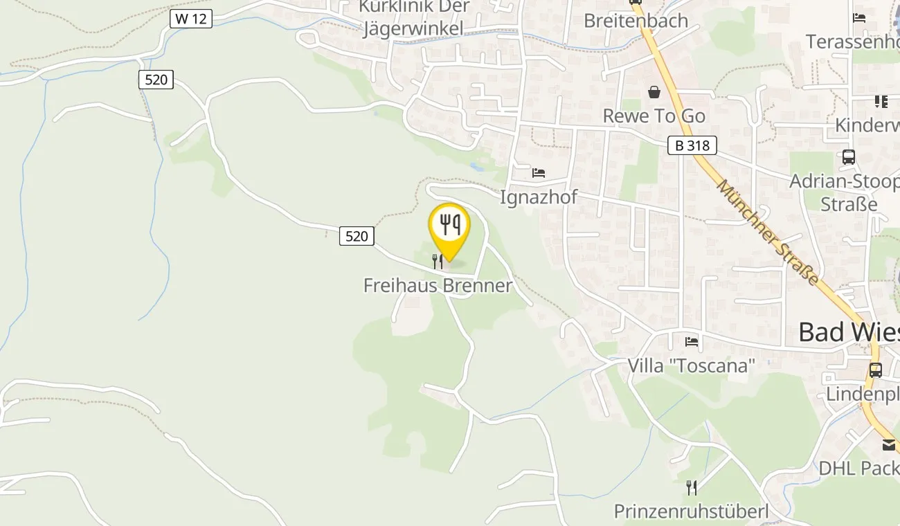 Map — Freihaus Brenner