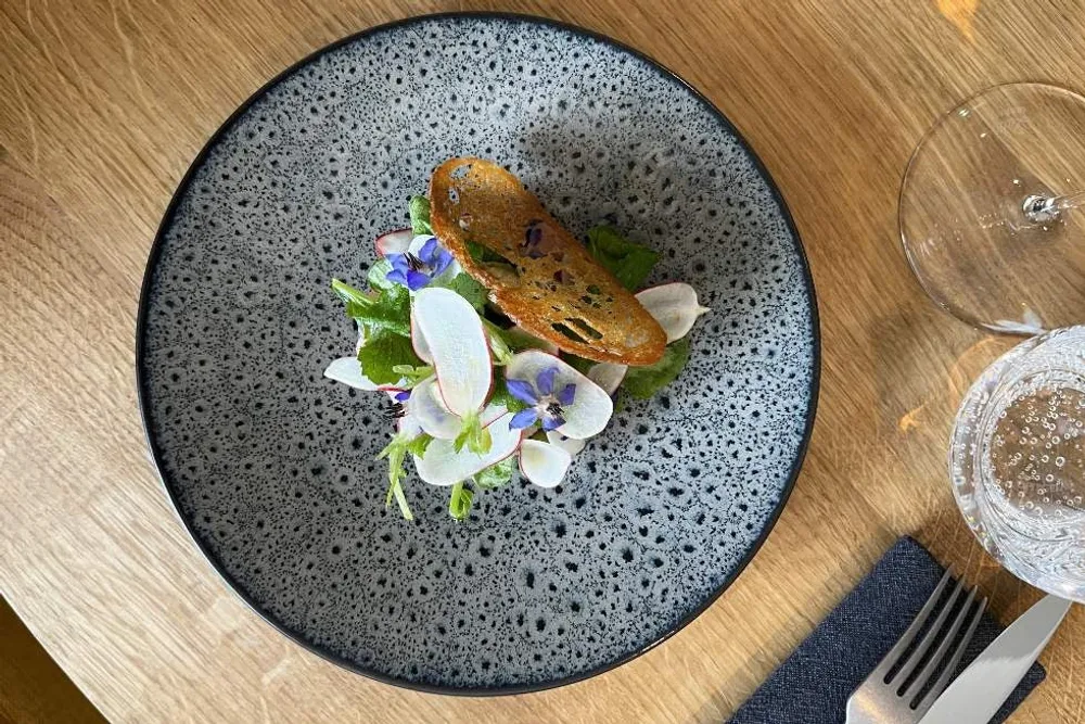 Veal tartare & whelks with caper flowers and wasabi mayonnaise