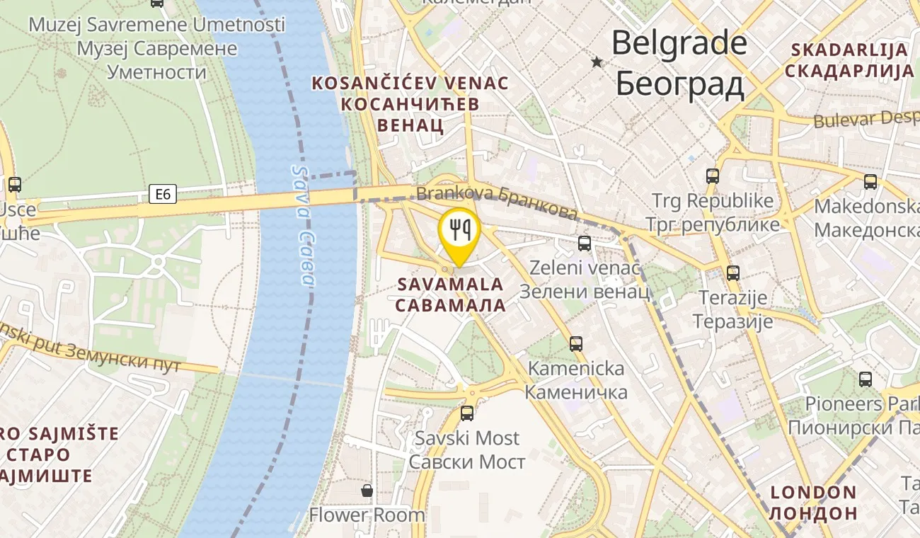 Map — BISTRO MALI PIJAC