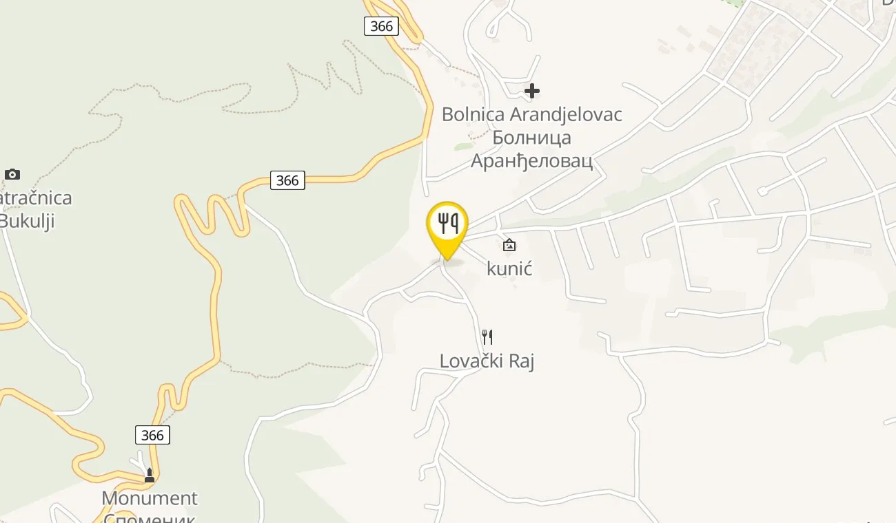 Map — RESTORAN LOVAČKI RAJ