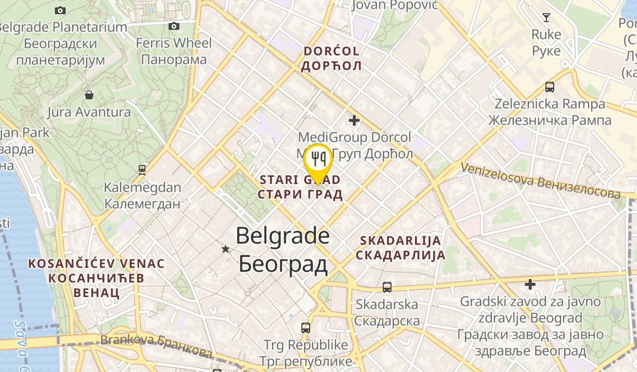 Mapa — SAŠA BAR