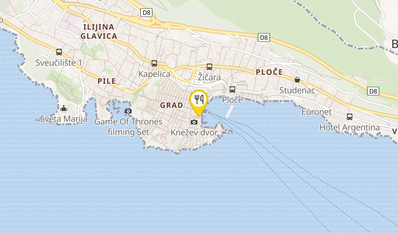 Map — Gradska Kavana Arsenal restaurant & bar