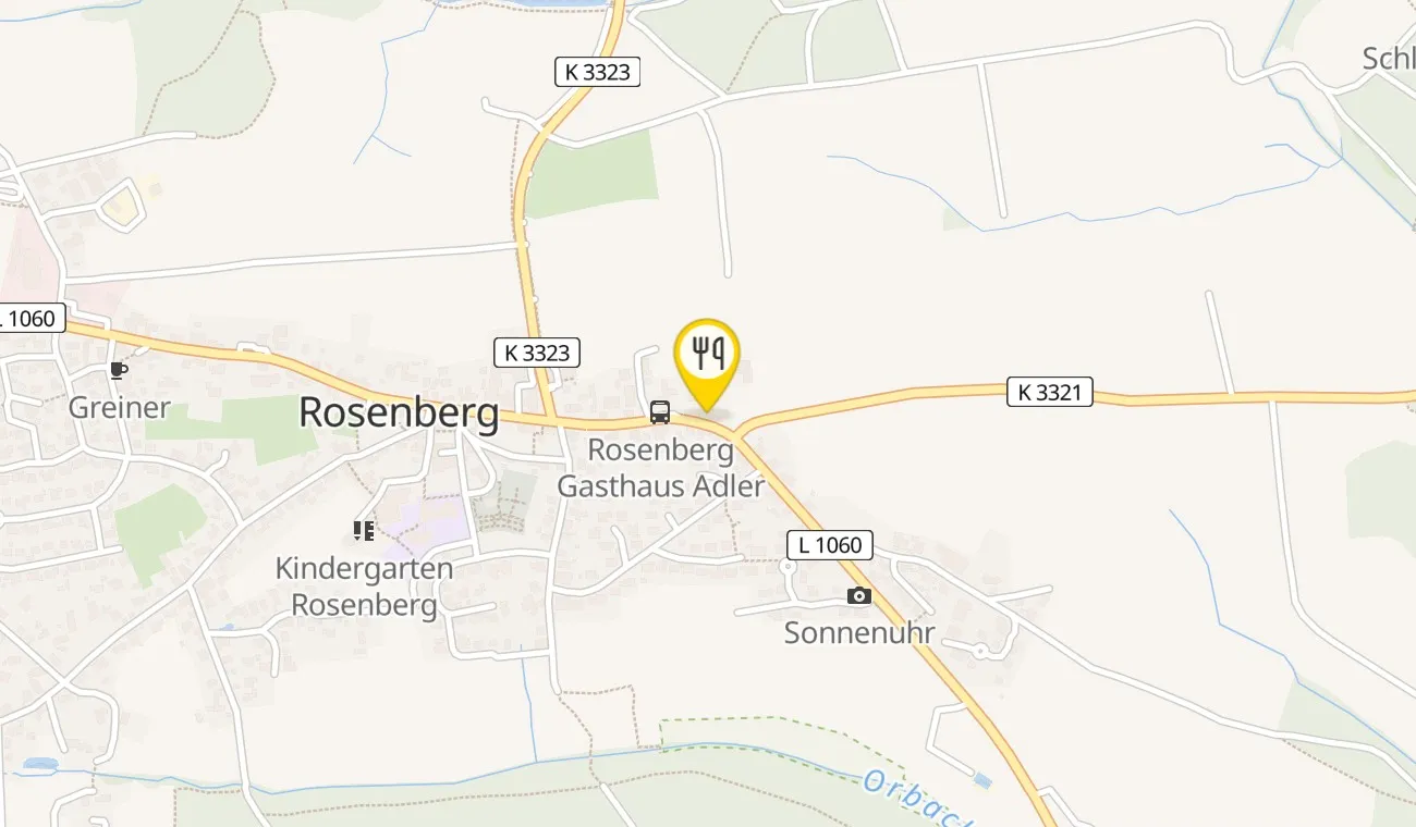 Map — Landgasthof Adler Rosenberg