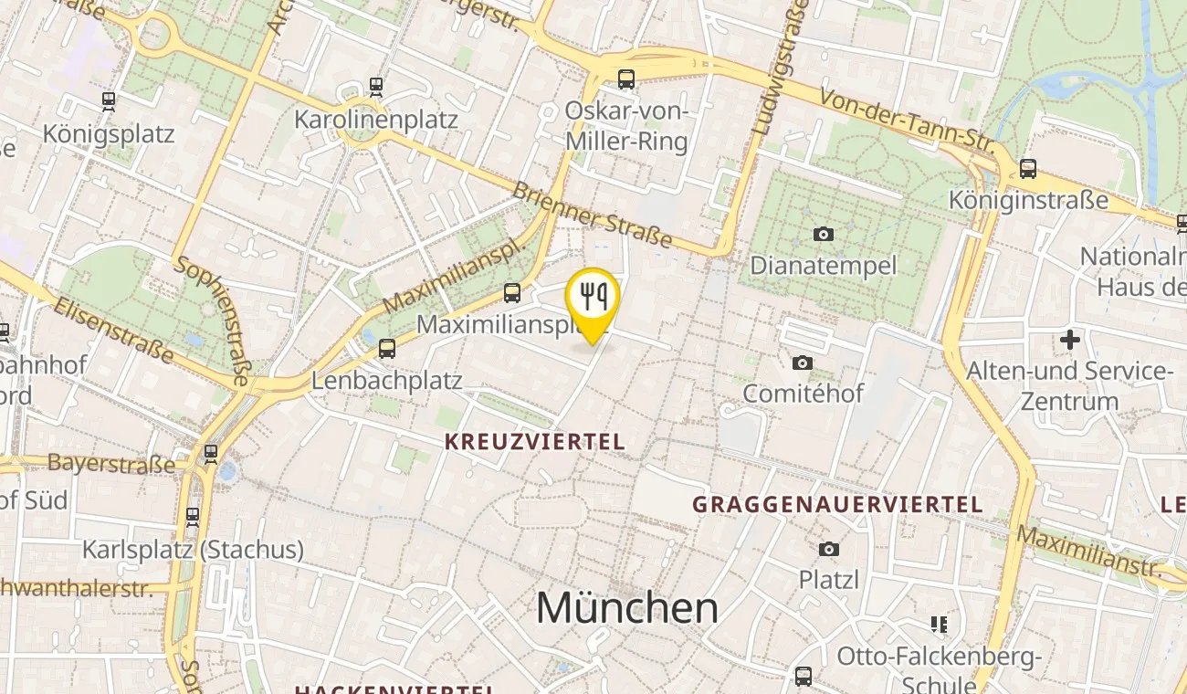 Map — Brasserie Cuvilliés