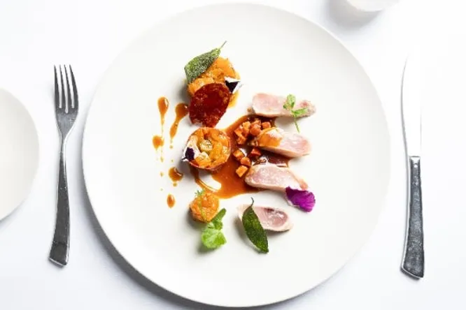 Thon mi-cuit et marmelade abricot romarin