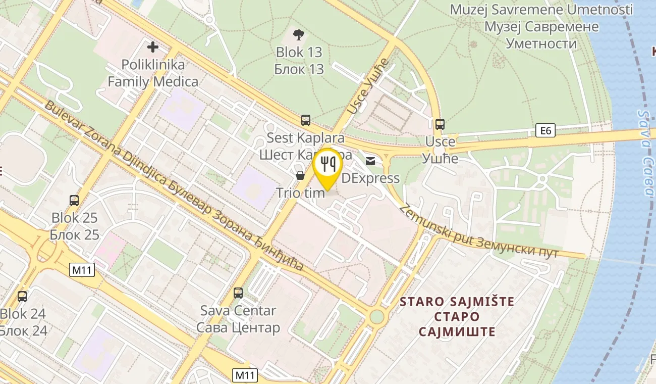Map — RESTORAN METROPOLITAN