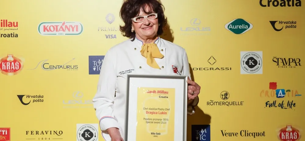 Dragica Lukin - posebno priznanje za zasluge u promicanju hrvatske gastronomije i slastičarstva