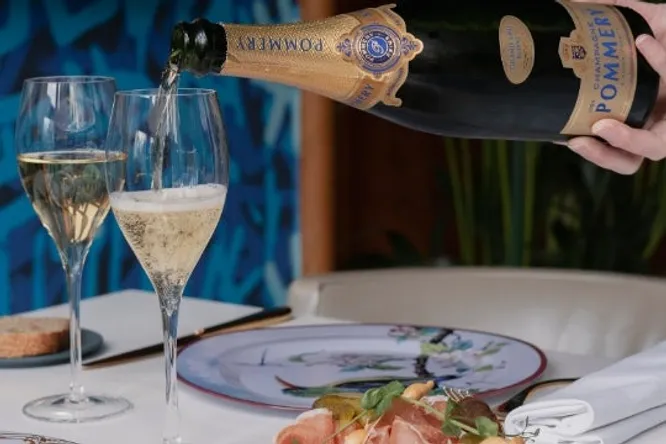 A chef, a champagne house