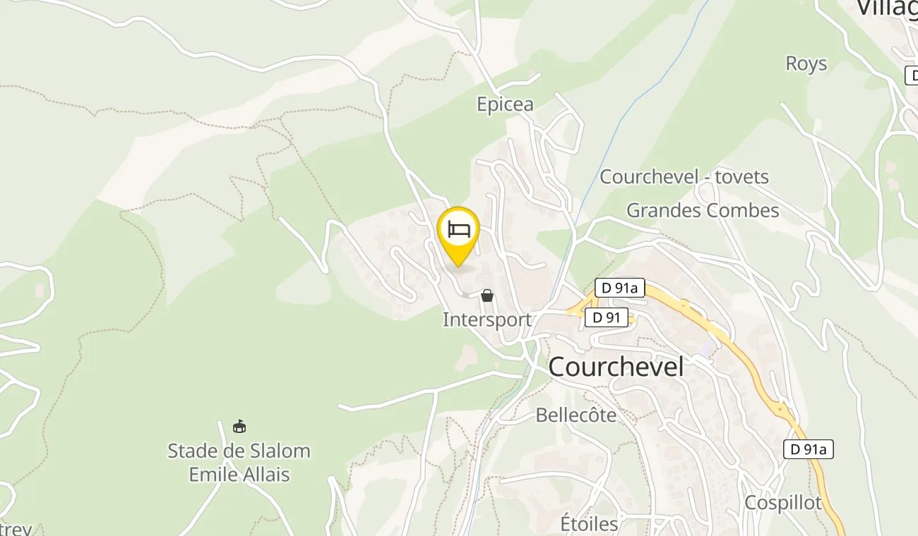 Map — Le Chabichou Hôtel & Spa