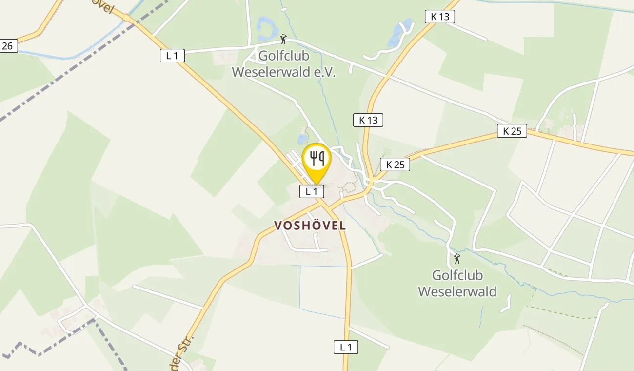 Map — Lindenstube Landhotel Voshövel