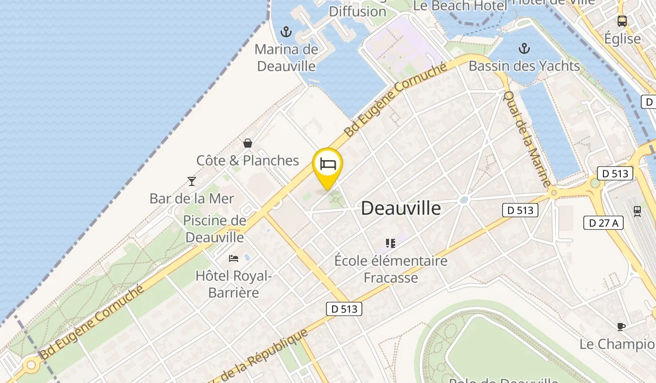 Map — Hôtel Barrière Le Normandy
