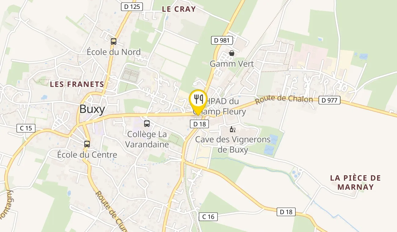 Plan — Pizzeria Café de la Gare