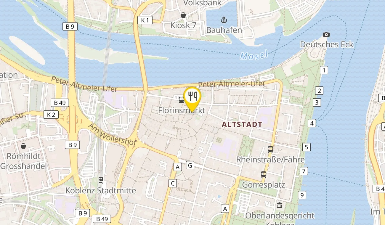 Map — Restaurant Verbene