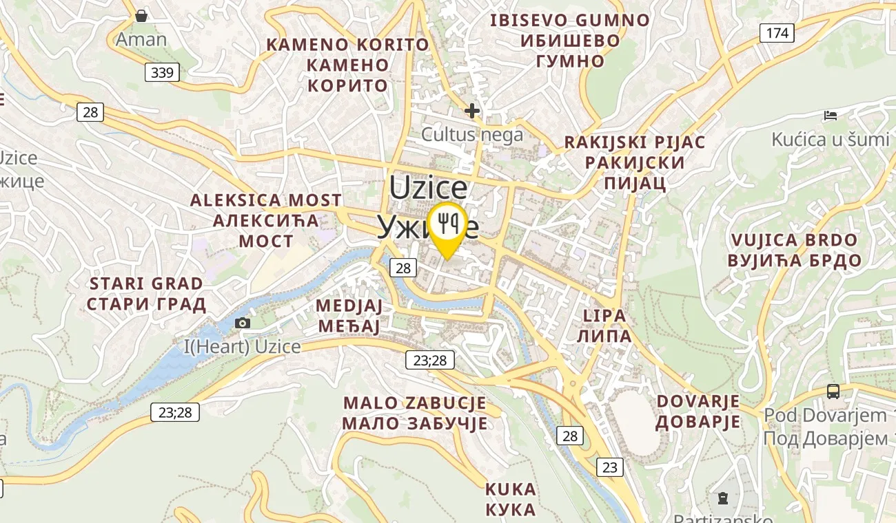 Map — PEKARA ŠULJAGA