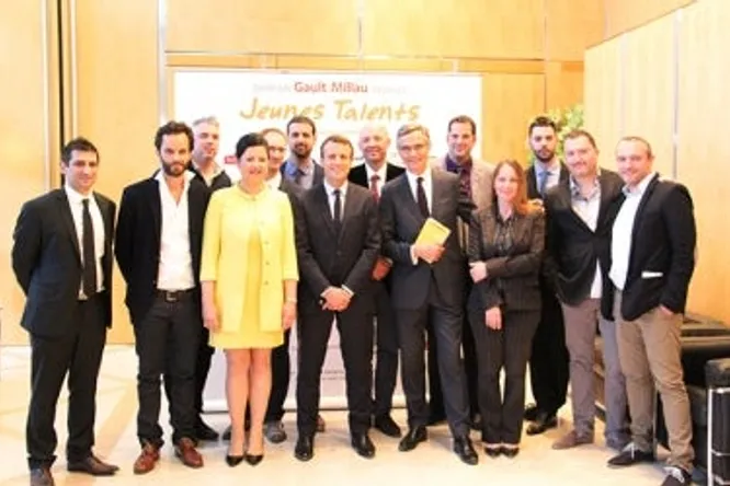 10 Gault&Millau Young Talents talk gastronomy with Emmanuel Macron