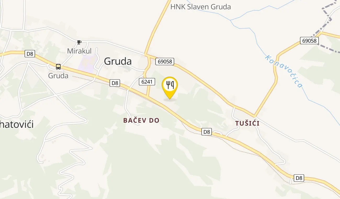 Map — Koraćeva kuća