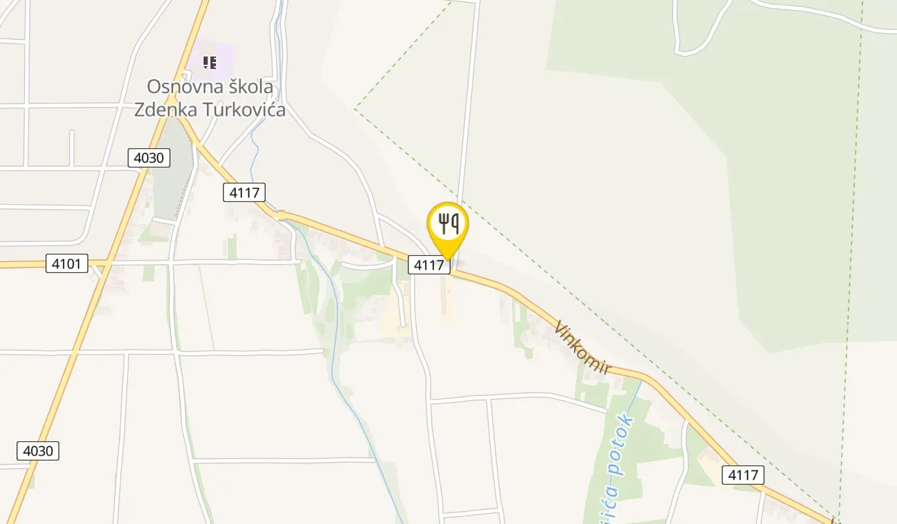 Map — Slavonska kuća Vinkomir