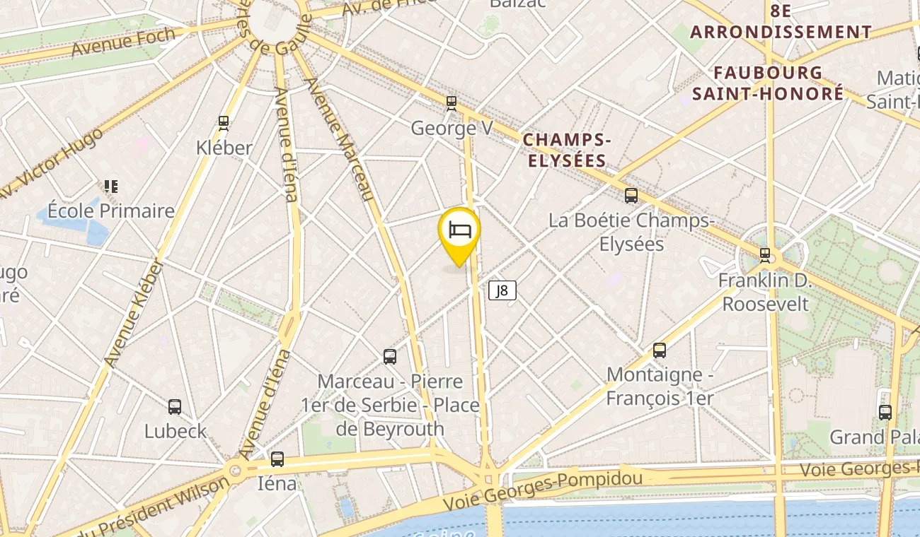 Map — Four Seasons Hôtel George V