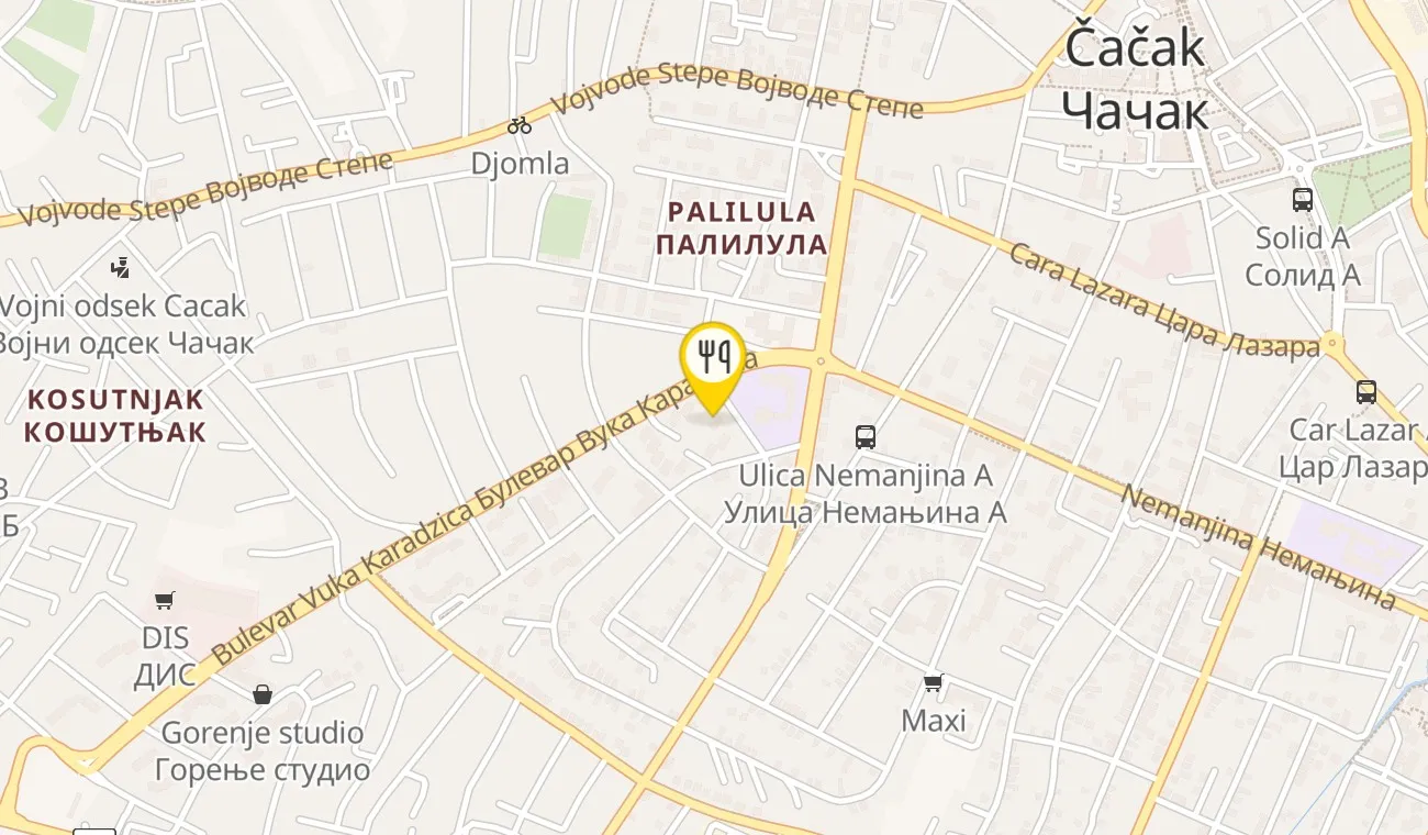 Mapa — GALLERY CAFFE & RESTAURANT
