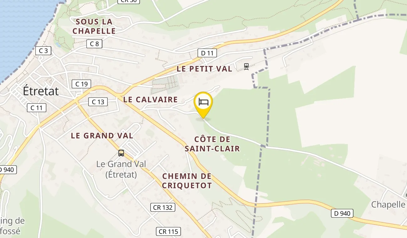 Map — Le Donjon Domaine Saint Clair