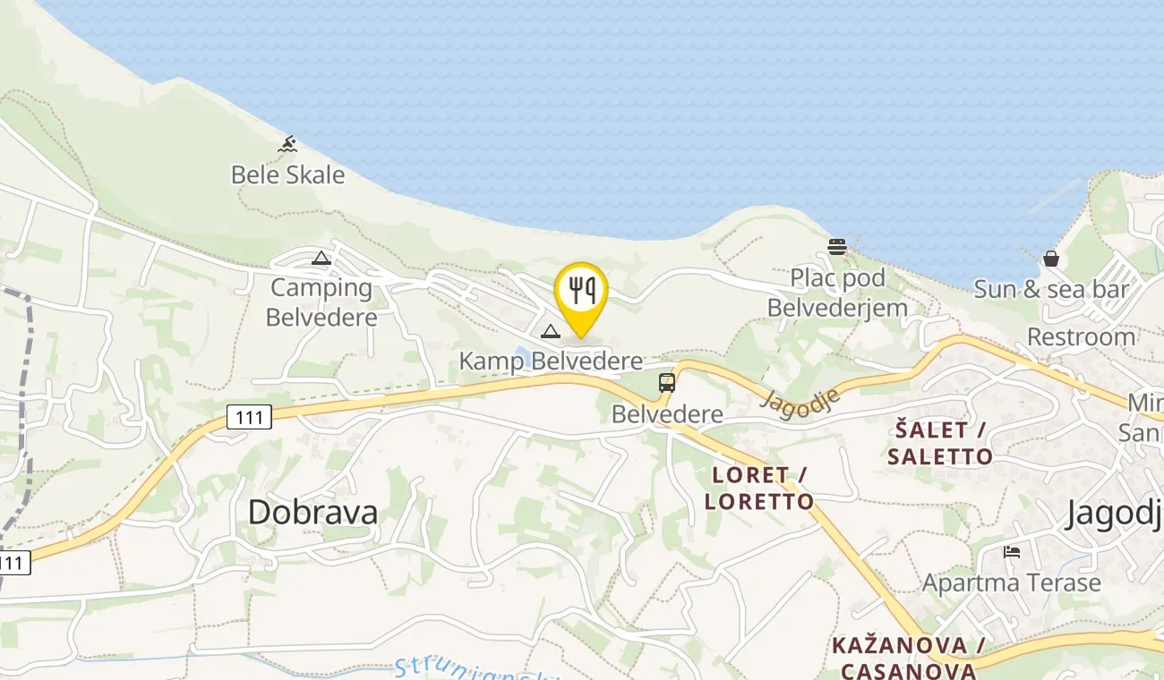 Zemljevid — Restavracija Kamin