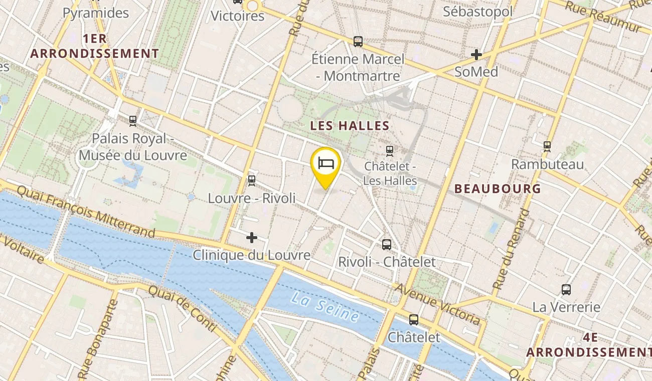 Map — Maison Albar Hotels Le Pont-Neuf