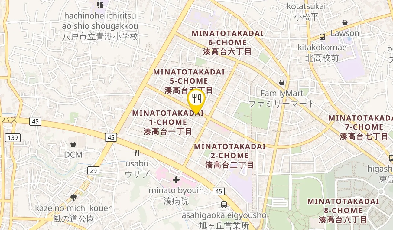 Map — Casa del cibo
