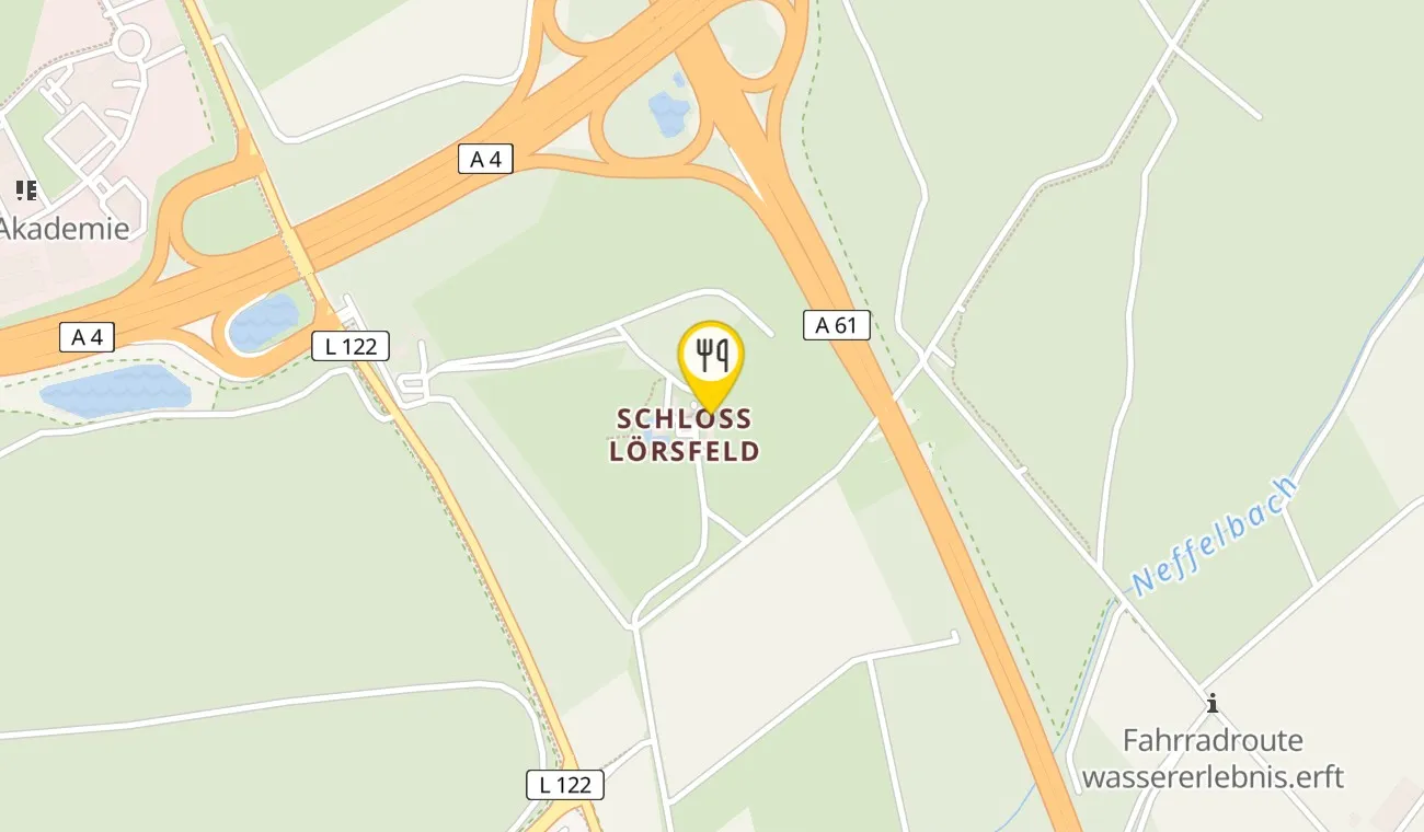 Map — Restaurant Schloss Loersfeld