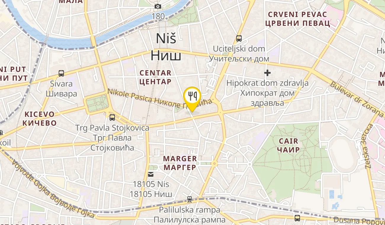 Mapa — KAFANA MEZE