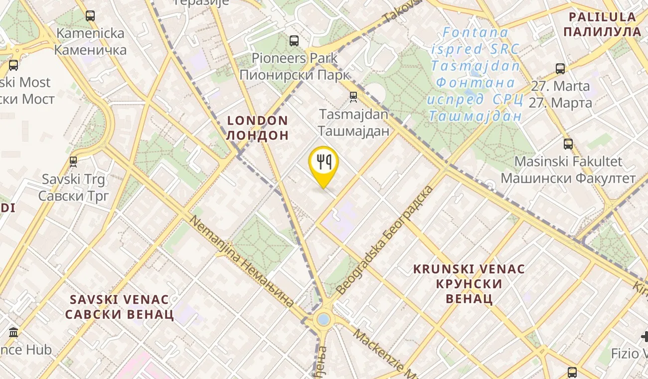 Mapa — RESTORAN SOKOJ