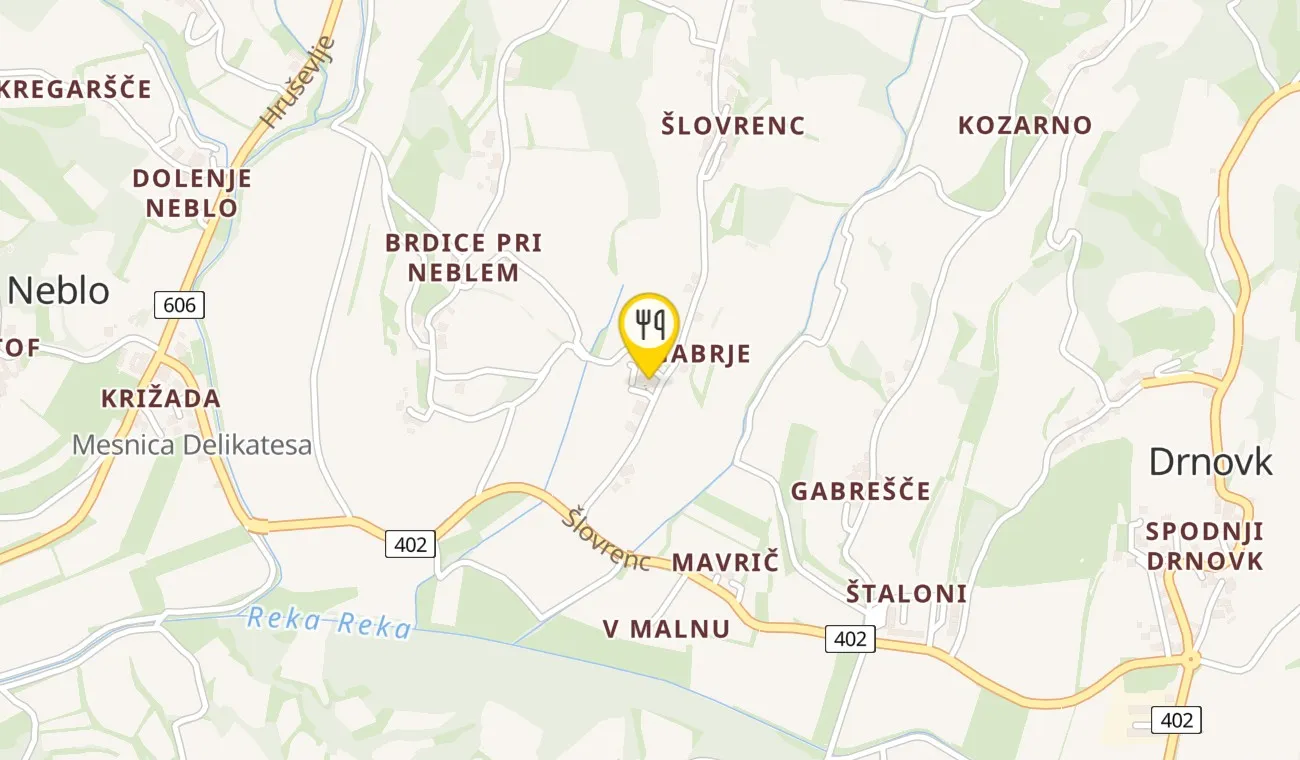 Zemljevid — Domačija Kabaj Morel