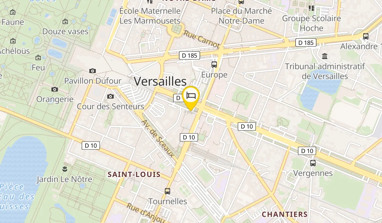 Map — Le Louis Versailles Château Hôtel – Mgallery