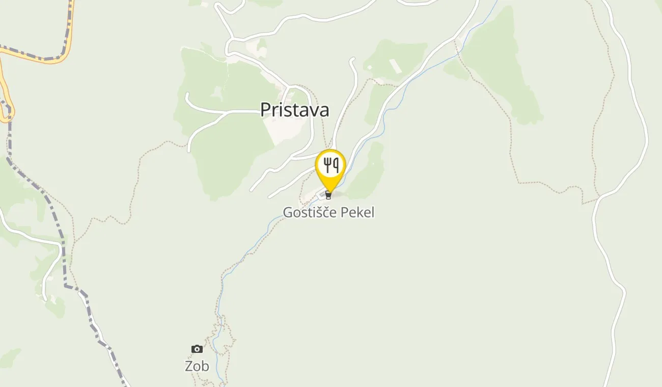 Zemljevid — Gostišče Pekel
