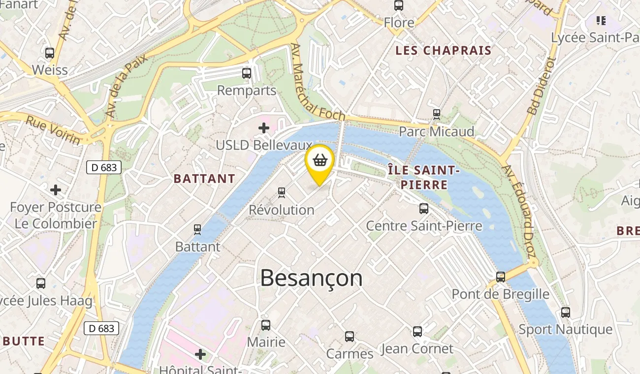 Plan — Aux Poissons de Mer