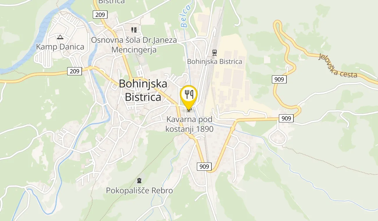 Zemljevid — Restavracija Sunrose 7